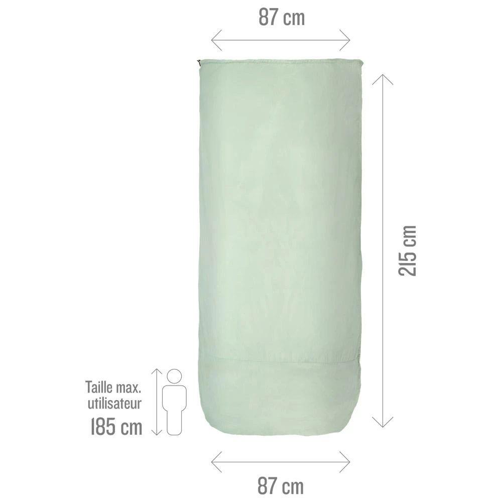 Saccolenzuolo Lafuma Nunavut Liner Left Slate Gray 4 Saccolenzuolo Lafuma Nunavut Liner Left Slate Gray - immagine 4