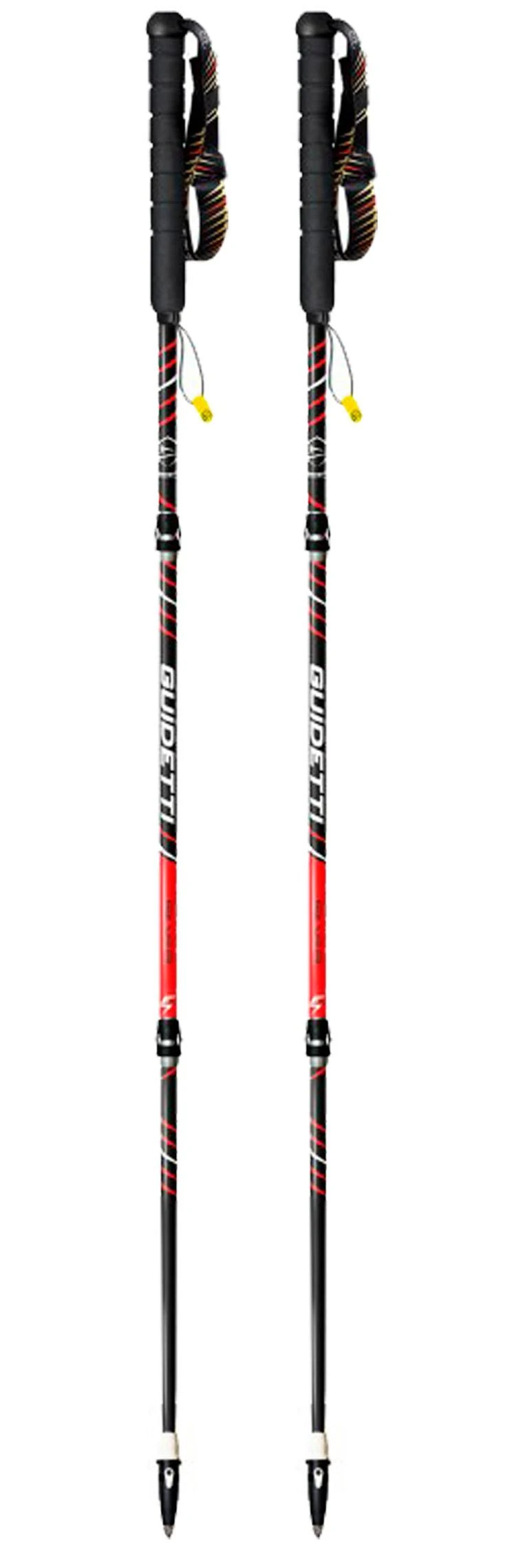 Bastoncini Guidetti Silver Aéro Alu Noir Rouge 1 Bastoncini Guidetti Silver Aéro Alu Noir Rouge