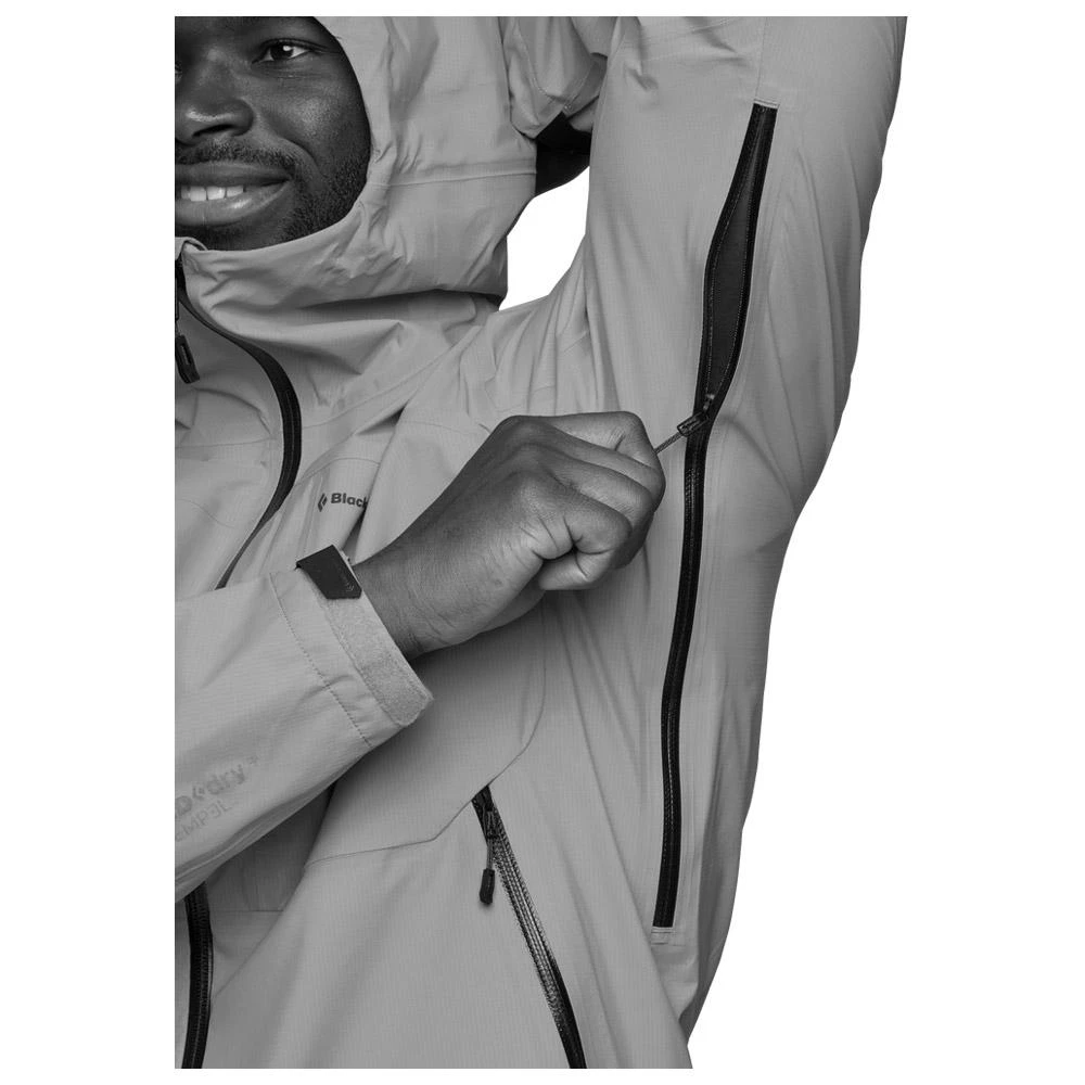 Giacca Da Alpinismo Black Diamond M Highline Stretch Shell Black 6 Giacca Da Alpinismo Black Diamond M Highline Stretch Shell Black - immagine 6