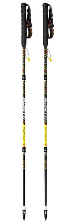 Bastoncini Guidetti Platinium Aero Carbone Perf Noir Jaune