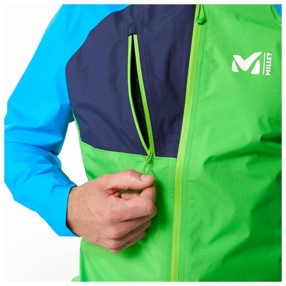 Giacca Da Trail Millet Intense 2.5L Chloro Electric Blue 5 Giacca Da Trail Millet Intense 2.5L Chloro Electric Blue - immagine 5