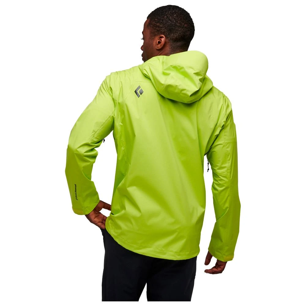 Giacca Da Trekking Black Diamond M Stormline Stretch Rain Shell Optical Yellow 3 Giacca Da Trekking Black Diamond M Stormline Stretch Rain Shell Optical Yellow - immagine 3
