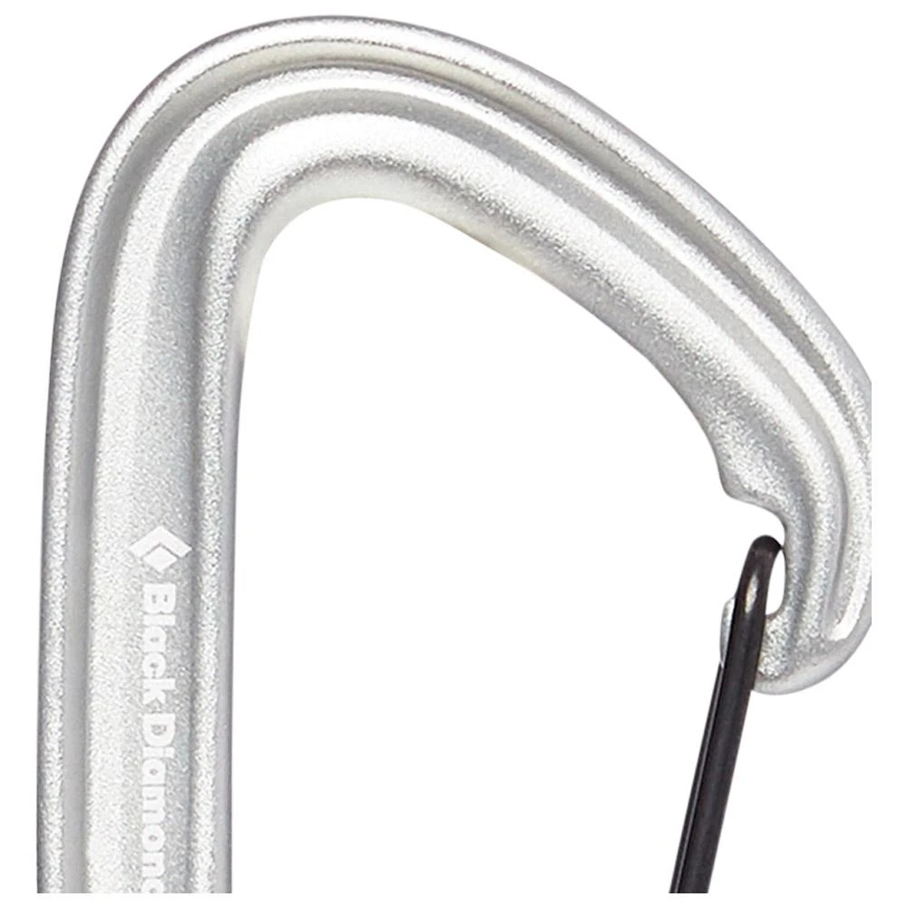 Moschettoni Black Diamond Litewire Carabiner Light Gray 2 Moschettoni Black Diamond Litewire Carabiner Light Gray - immagine 2