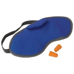 Cuscini Travel Safe Eye Mask Fleece + Ear Plugs Blue